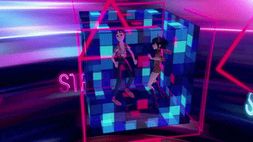 cube dancing GIF by Gorillaz