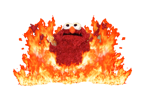 Elmo Fire Meme Stickers - Find & Share on GIPHY