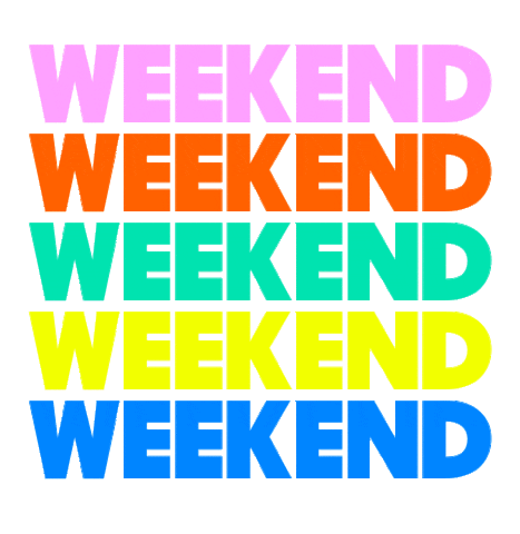Friday Weekend Sticker by KWA