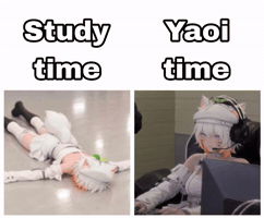 Yaoi Study Time GIF