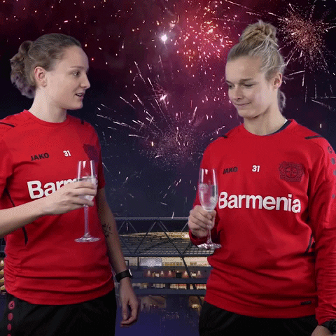Celebrate New Year GIF by Bayer 04 Leverkusen