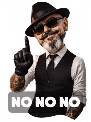 Not Happening No Way GIF by SkullyTattoo