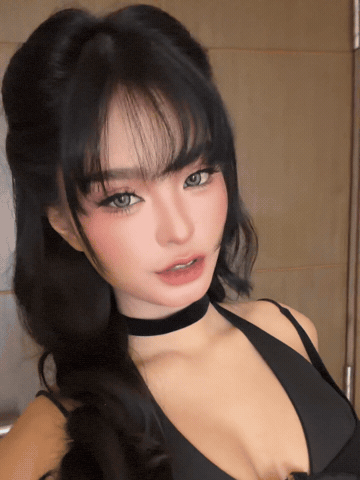 Beautiful Girl Flirting GIF