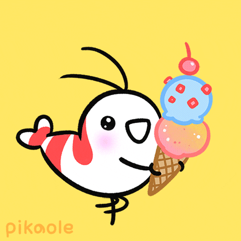 Happy Ice Cream GIF by pikaole