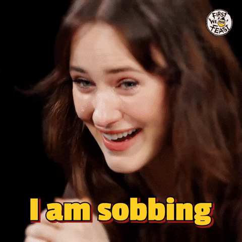 Sad Too Much GIF by First We Feast