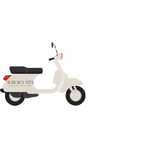 Scooter Driving Sticker by Aurora Vita