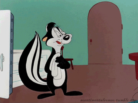 Image result for pepe le pew gif