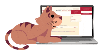 Cat Computer Sticker by TASSO e.V.