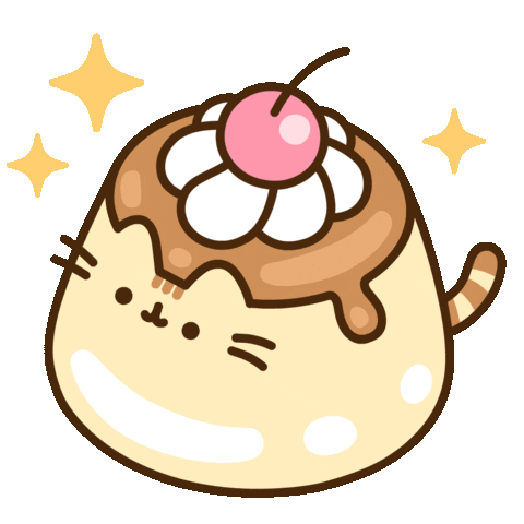 Whipped Cream Cat Sticker by Pusheen