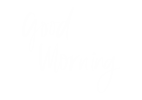 Good Morning Lettering Sticker