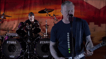 Stephen Colbert Metallica GIF by The Late Show With Stephen Colbert