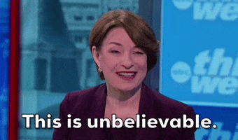This Is Unbelievable Amy Klobuchar GIF by GIPHY News