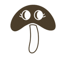 Mushroom Sticker by Fera Pet Organics