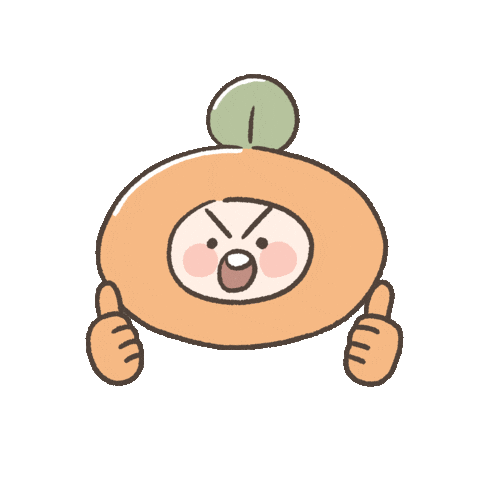 Happy Orange Sticker