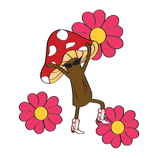 Dance Flowers Sticker
