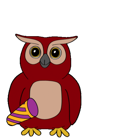 Celebration Owl Sticker by Provozně ekonomická fakulta ČZU