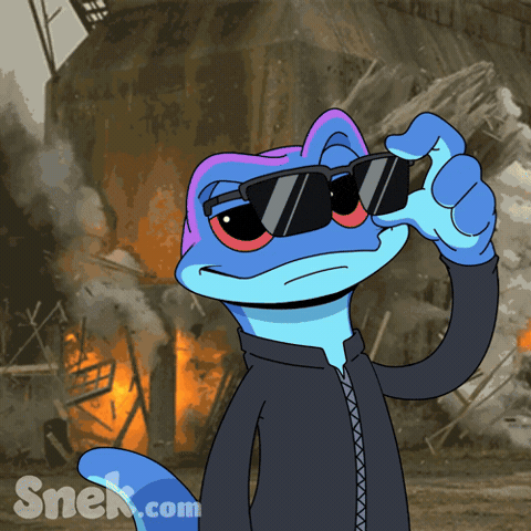 Like A Boss Deal With It GIF by Snek