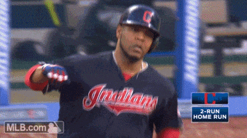 cleveland indians encarnacion GIF by MLB