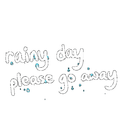 Rain 下雨 Sticker