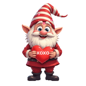 I Love You Gnome Sticker