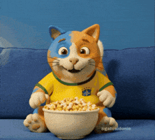 World Cup Popcorn GIF