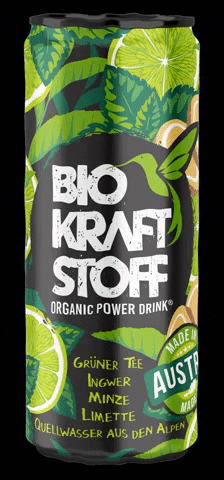 BiOKRAFTSTOFF biokraftstoff eistee iced tea ginger green tea GIF