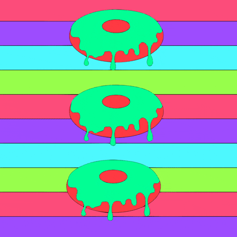 Rainbow Donuts GIF