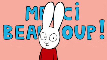 Merci Beaucoup Bravo GIF by Simon Super Rabbit