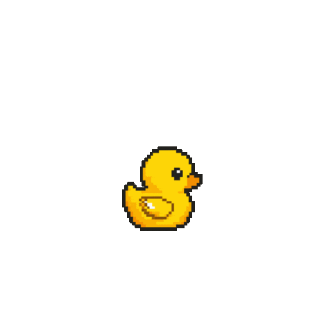 Pixel Duck Sticker by PRISM Live Studio
