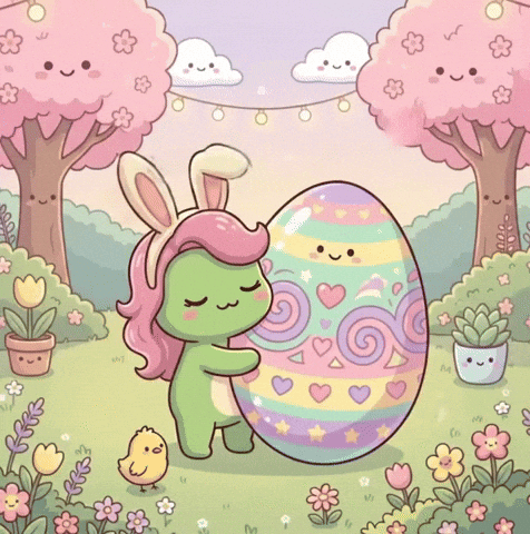 Uovo Di Pasqua GIF by KuteCosmos | Home of Fruffy and 12 Kute Signs