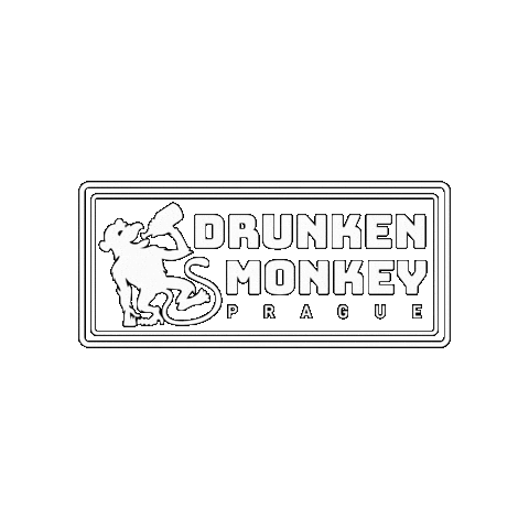 Drunken Monkey Hostel Sticker