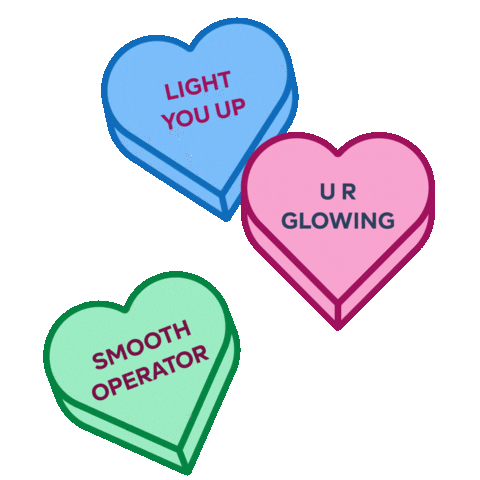 Candy Hearts Sweethearts Sticker by Galderma Aesthetics USA