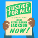 Sign reading "Justice for all! Confirm Judge Ketanji Brown Jackson NOW!"