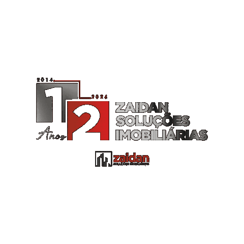 12Anos Sticker by Zaidan Soluções Imobiliárias