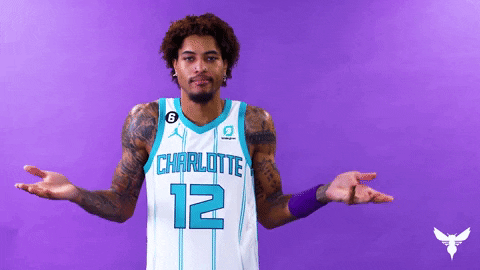 Kelly Oubre Jr Shrug GIF by Charlotte Hornets - Find & Share on GIPHY