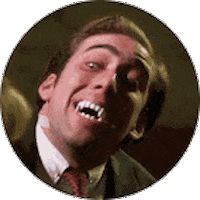 Nicolas Cage Vampire Sticker by radratat