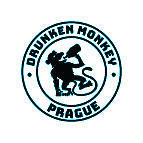 Drunken Monkey Prague Sticker