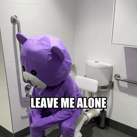 Sad Leave Me Alone GIF by HairCareBear