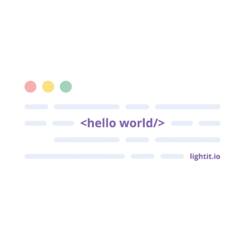 Hello World Page Sticker by Light it