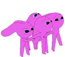 Happy Pink Sticker by Nikoletta Veress