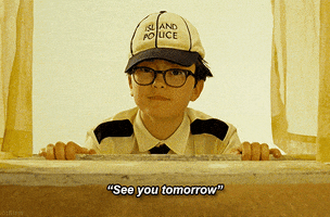 wes anderson goodbye GIF