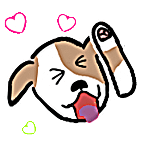 Dog Love Sticker
