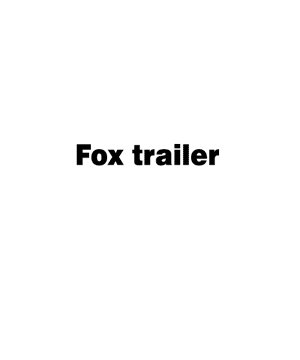 Fox trailer Sticker