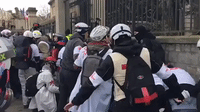 Person Loses Hand in Yellow Vest Paris Demonstration