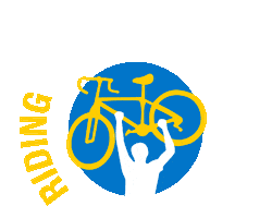 Cancer Research Bike Sticker by Princess Margaret Cancer Foundation