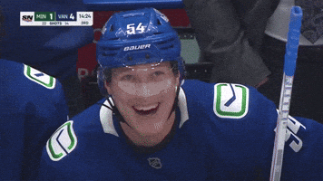 Goal Smiling GIF by Vancouver Canucks