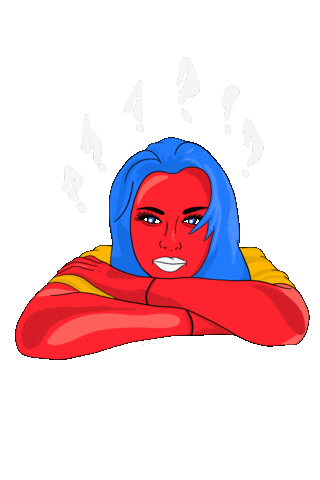 Confused Sticker