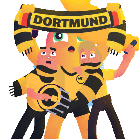 Borussia Dortmund Bundesliga Sticker by Manne Nilsson