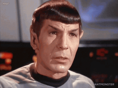Gif of Leonard Nimoy as Spock saying "precisely"