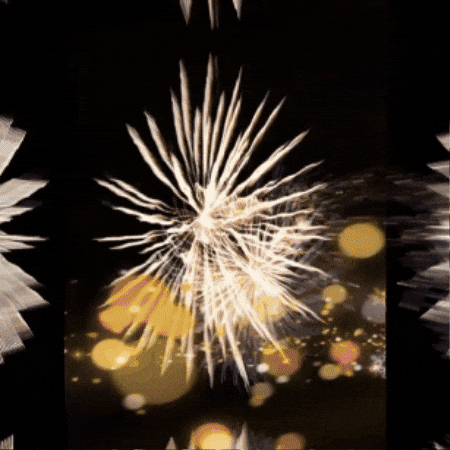 Happy New Year Fireworks GIF by TeaCosyFolk